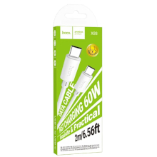 CAVO USB-C USB-C HOCO X88 3A 60W 2M BIANCO
