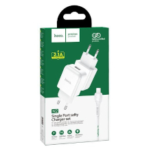 CARICABATTERIA 2.4A 1X USB + CAVO LIGHTNING N2 BIANCO