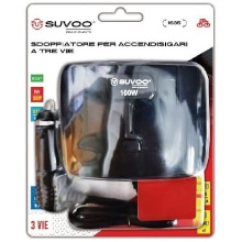 SDOPPIATORE PER ACCENDISIGARI A 3 VIE CON 2 X USB 12/24V MAX 100W