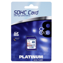 MEMORIA SD HC 8 GB PLATINUM CLASS 10