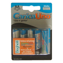 4 STILO ALCALINE + 1 STILO RICARICABILE 1600 MAH
