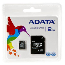 MICRO SD 2 GB + ADATTATORE SD