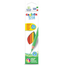 MATITE CARIOCA TITA 6 PEZZI COLORI ASSORTITI