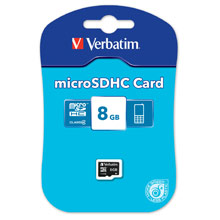 MICRO SD 8 GB VERBATIM CLASSE 4