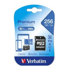 MICRO SD 256 GB CLASSE 10 VERBATIM CON ADATTATORE SD