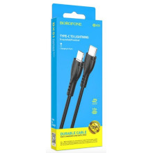 CAVO USB-C LIGHTNING BX51 12W 1M NERO