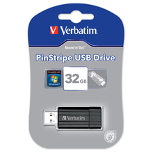 PENDRIVE RETRAIBILE VERBATIM STORE N GO 32 GB PINSTRIPE