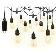 FILO DI LUCI DA ESTERNO 220V 9M 12 LAMPADINE E27