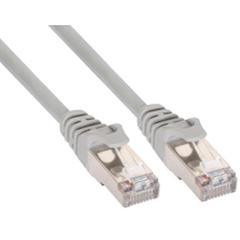 CAVO PER RETE DATI LAN CAT.5E RJ45 SCHERMATURA F/UTP GRIGIO 2 MT