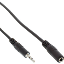 CAVO AUDIO PROLUNGA DA SPINA JACK 3,5 A PRESA JACK 3,5 STEREO NERO 5MT
