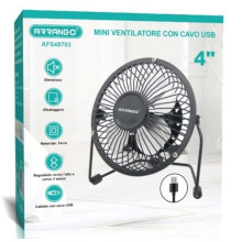 MINI VENTILATORE SILENZIOSO CON CAVO USB