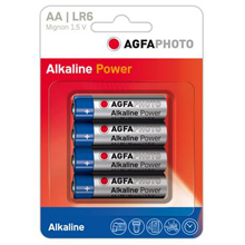 BATTERIE ALKALINE STILO AA 4 PZ AGFA