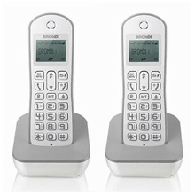 TELEFONI CORDLESS DIGITAL BRONDI GALA TWIN BIANCO - GRIGIO