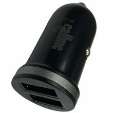 CARICABATTERIA DA AUTO CA01 2.1A 2 X USB NERO