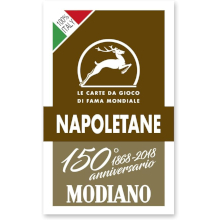 CARTE DA GIOCO NAPOLETANE MODIANO VERSIONE 150 ANNIVERSARIO MARRONE