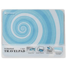 TAPPETINO MOUSE IN MICROFIBRA 3 IN 1 BLU