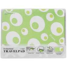 TAPPETINO MOUSE IN MICROFIBRA 3 IN 1 GREEN