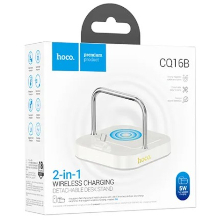 CARICABATTERIA USB-C + WIRELESS HOCO CQ16B 2 IN 1 30W BIANCO
