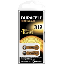 DURACELL BATTERIE PER APPARECCHI ACUSTICI DA312N6 6PZ