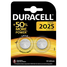 BATTERIA BOTTONE DL / CR 2025 DURACELL 2 PZ