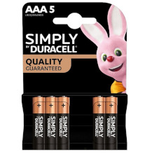 5 MINISTILO AAA DURACELL SIMPLY