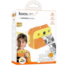 FOTOCAMERA DIGITALE PER BAMBINI HOCO DV204 CON STAMPANTE E FUNZIONE SELFIE GIALLA