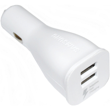 CARICABATTERIE FAST CHARGING LN920 2 USB BIANCO BULK