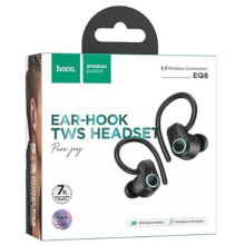 AURICOLARI WIRELESS BLUETOOTH HOCO EQ8 TWS CON ARCHETTO NERI