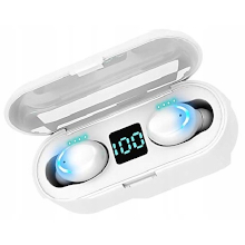 AURICOLARI BLUETOOTH 5.1 F9 BIANCHI
