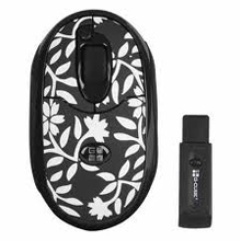 MOUSE WIRELESS 2,4 GHZ G-CUBE BLACK AND WHITE SECRET