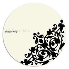 TAPPETINO MOUSE STAMPA ALTA RISOLUZIONE ENDLESS NOTE BLACK AND WHITE