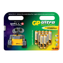 CONFEZIONE 10 ALKALINE MINISTILO AAA + GIOCATTOLO DISNEY WALL-E