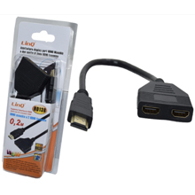 ADATTATORE HDMI MASCHIO A 2HDMI FEMMINA IN BLISTER