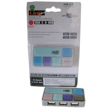 MINI HUB USB 4 PORTE TRENDY
