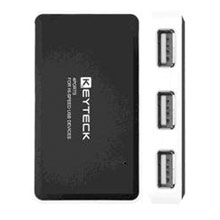 HUB 4 PORTE USB 2.0 LONG BLACK