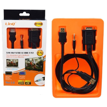 CAVO DA HDMI A VGA CON JACK 3.5MM + USB