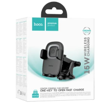 SUPPORTO PER CRUSCOTTO AUTO HOCO HW32 CON RICARICA INDUTTIVA 15W NERO