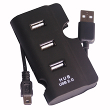 HUB USB 3 PORTE CON CAVO MINI USB