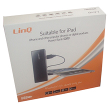 BATTERIA ESTERNA 5200 MAH PER IPAD, IPHONE E PERIFERICHE VARIE