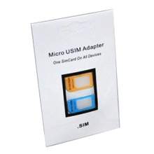 2 ADATTATORI MICRO SIM PER IPHONE 4 - IPAD + ADESIVO PER IL TAGLIO