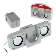 SPEAKER PORTATILI PER IPOD/MP3/MP4, ALIMENTAZIONE USB O BATTERIE