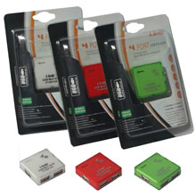 MINI HUB 4 PORTE AUTOALIMENTATO COLORI VARI