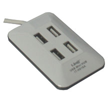 HUB 4 PORTE USB INNESTO VERTICALE - BASE CALAMITATA