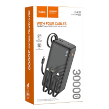 POWER BANK HOCO J146B 30000MAH CON 4 CAVI NERO
