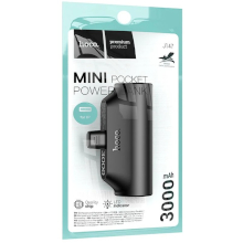 POWER BANK HOCO J147 3000MAH CONNETTORE LIGHTNING NERO