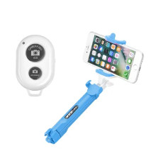 KIT ASTA SELFIE + TELECOMANDO BLUETOOTH BLU