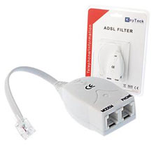 FILTRO ADSL CON DOPPIO PLUG BLISTER