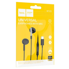 CUFFIE TYPE-C HOCO M123 CON MICROFONO NERE