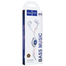AURICOLARI HOCO M68 CON FILO RETRATTILE BIANCHI