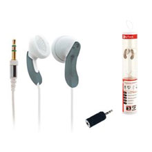 AURICOLARE MP3 NERO JACK 3,5 CON RIDUTTORE DA 2.5MM.
